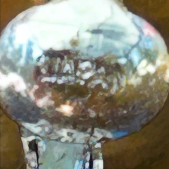 Japan stamped vintage lucite Blue Beaded Earrings - Picture 9 of 10